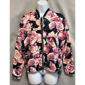 Lululemon Hold Your Om Hoodie Sz 6 Garden Floral Pink Full Zip Athleisure Jacket